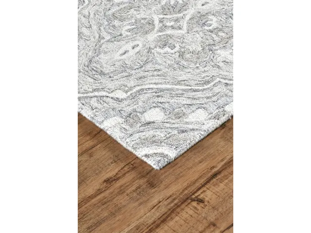 Rhett Transitional Medallion, Taupe/Blue/Gray, 2' x 3' Accent Rug - Alternative View
