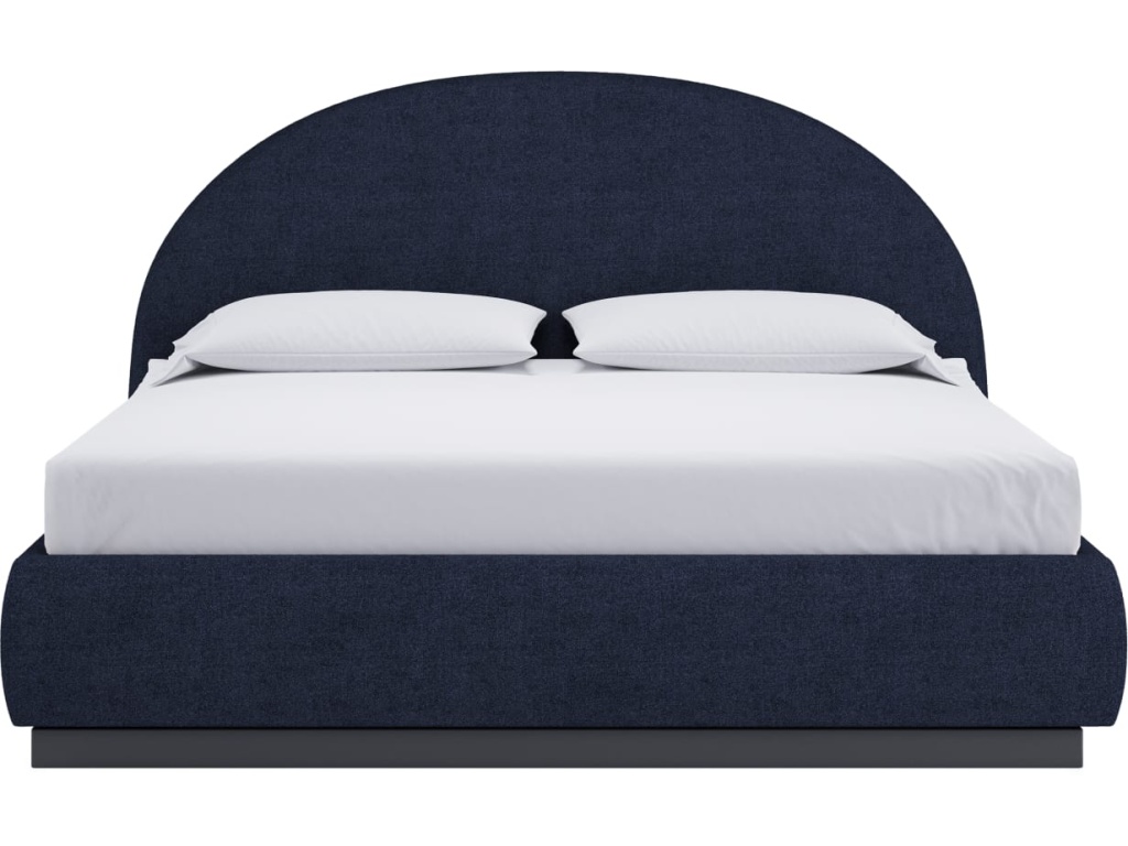 Flex Upholstered Bed in Blue Jeans Chenille - image 4