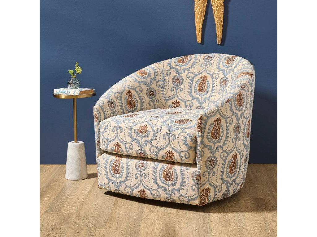 Shelly Fabric Swivel Chair - image 5