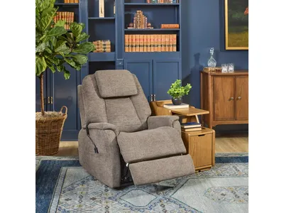 Zecliner Model 3+ Petite Fabric Power Lift Recliner with Power Headrest, Lumbar, Heat & Massage
