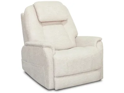Zecliner Model 3+ Petite Fabric Power Lift Recliner with Power Headrest, Lumbar, Heat & Massage