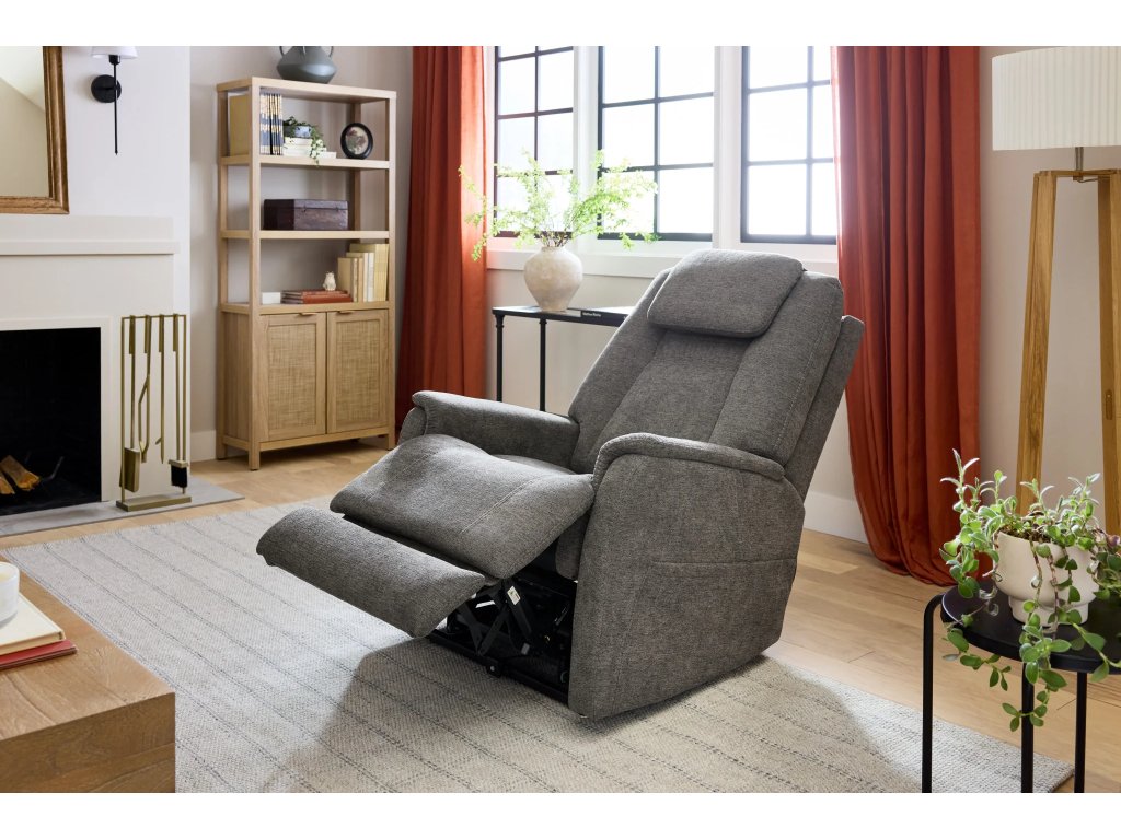 Zecliner Model 3+ Umber Fabric Power Rocking Sleep Recliner with Power Headrest, Lumbar, Heat & Massage - image 1
