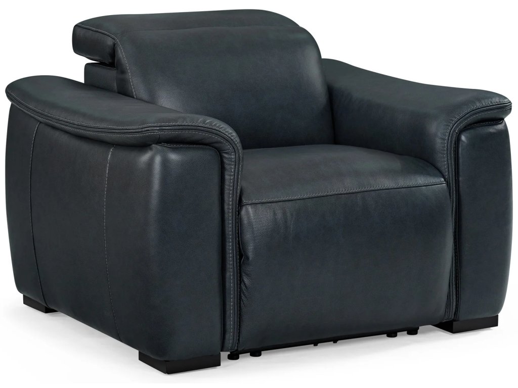 Camden Leather Power Recliner with Power Headrest - main image