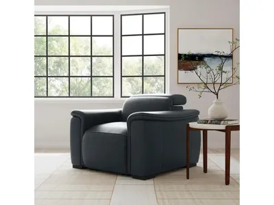 Camden Leather Power Recliner with Power Headrest