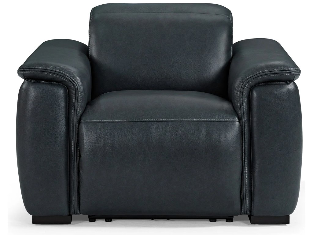 Camden Leather Power Recliner with Power Headrest - image 2