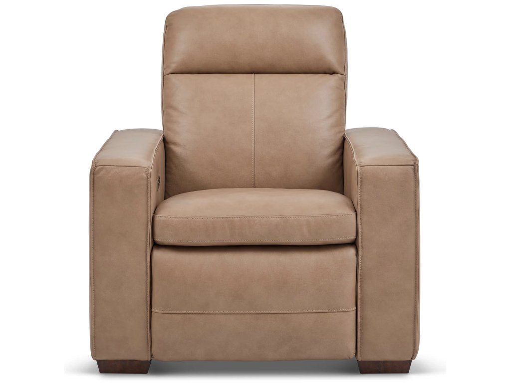 Dutch Leather Power Recliner with Power Headrest & Lumbar - image 2
