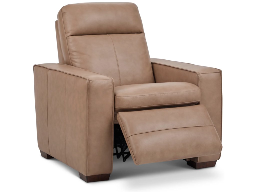 Dutch Leather Power Recliner with Power Headrest & Lumbar - image 5