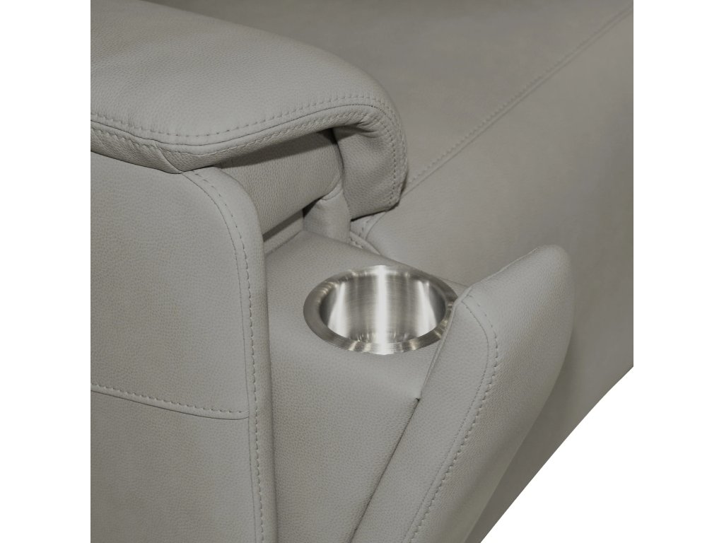 Vernon Vinyl Power Reclining Sofa with Console, Power Headrest, Lumbar, Heat & Massage - image 9