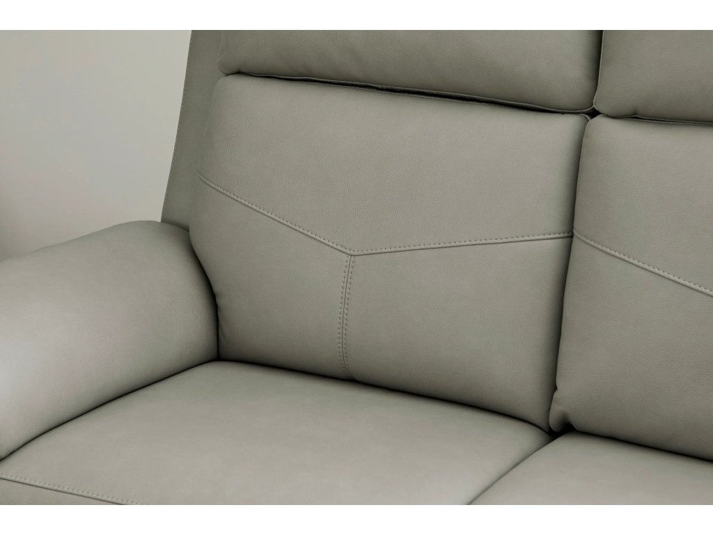 Vernon Vinyl Power Reclining Sofa with Console, Power Headrest, Lumbar, Heat & Massage - image 3