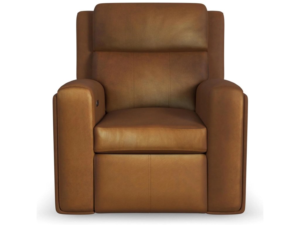 Wyatt Leather Power Recliner with Power Headrest & Lumbar - image 2