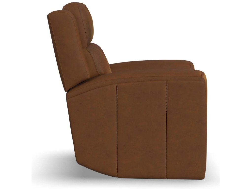 Wyatt Leather Power Recliner with Power Headrest & Lumbar - image 3