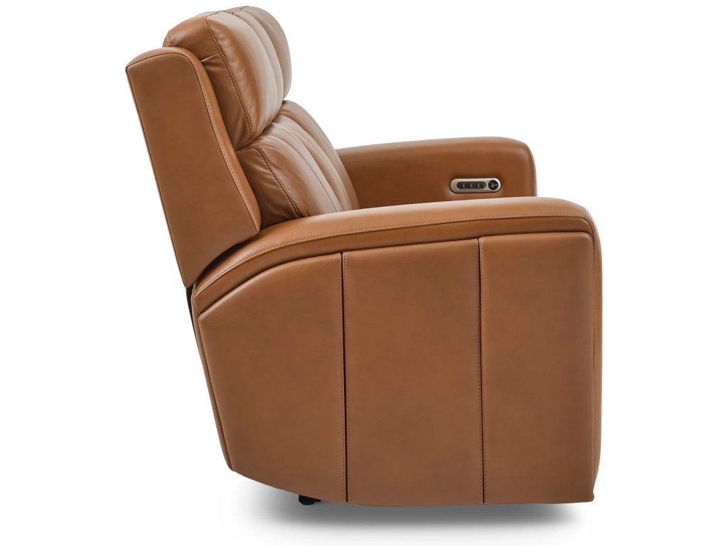 Wyatt Leather Power Reclining Sofa with Power Headrests & Lumbar - image 3