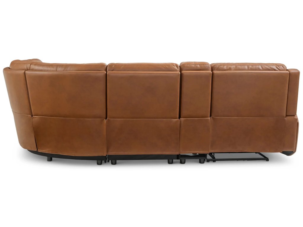 Wyatt Canyon Leather Power Reclining Sectional with Power Headrest & Lumbar - image 12