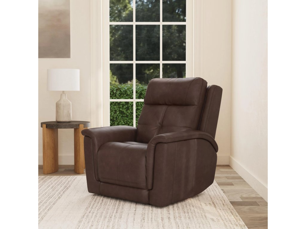 Ranger Leather Power Recliner with Power Headrest, Lumbar, Heat & Massage - image 1