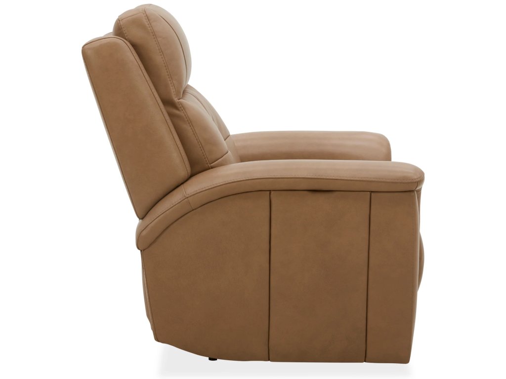 Ranger Brown Leather Power Recliner with Power Headrest, Lumbar, Heat & Massage - image 3