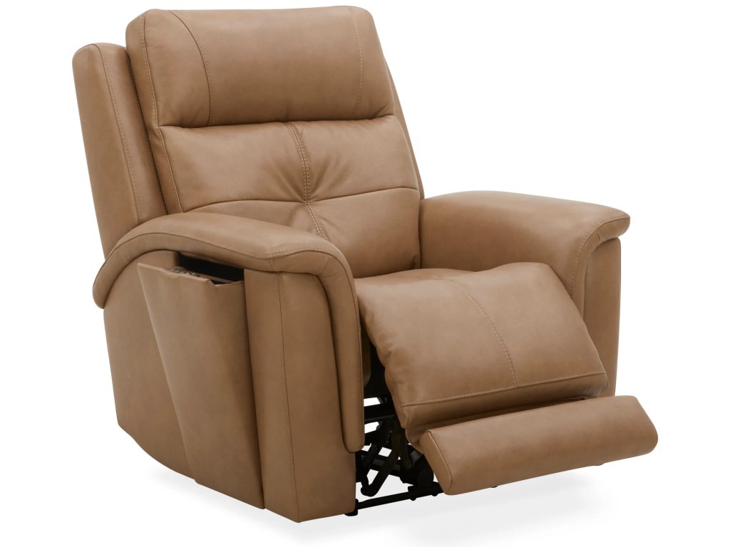 Ranger Brown Leather Power Recliner with Power Headrest, Lumbar, Heat & Massage - image 7