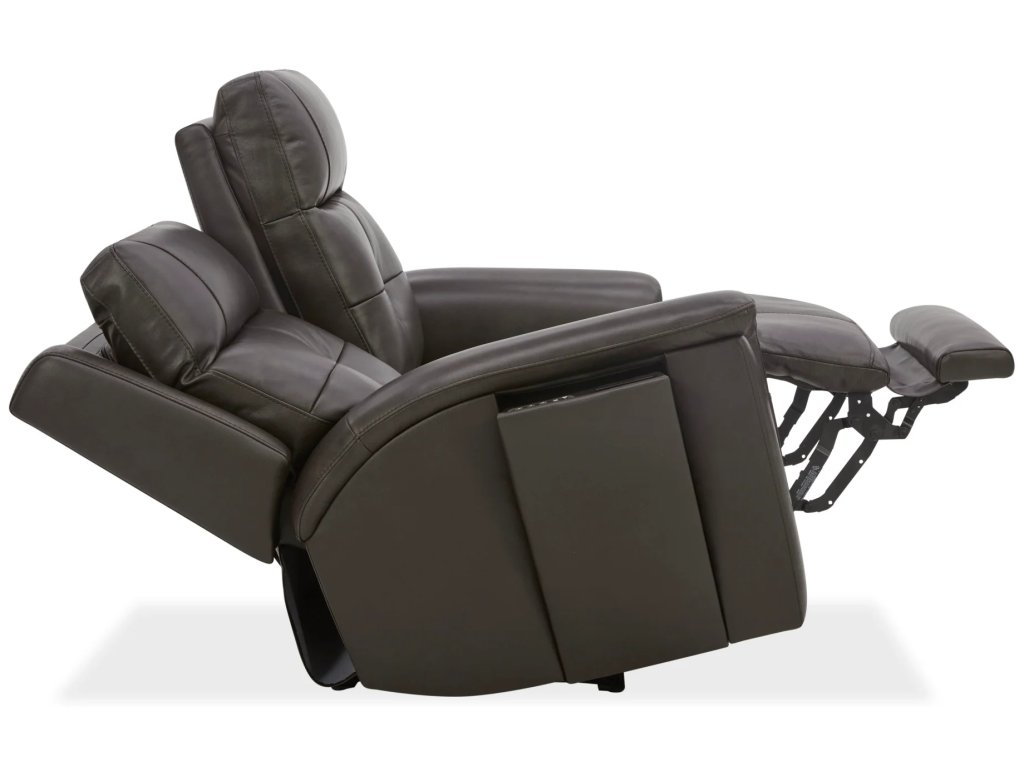 Ranger Leather Power Reclining Loveseat with Power Headrest, Lumbar, Heat & Massage - image 8