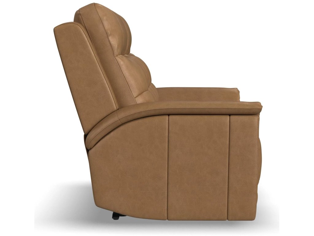 Ranger Leather Power Reclining Loveseat with Power Headrest, Lumbar, Heat & Massage - image 3