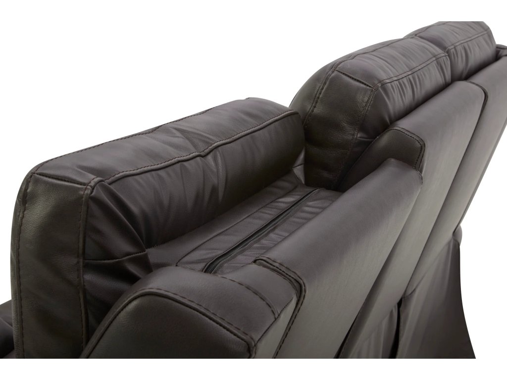 Ranger Leather Power Reclining Sofa with Console, Power Headrest, Lumbar, Heat & Massage - image 9