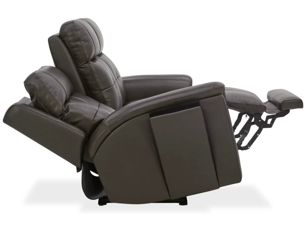 Ranger Leather Power Reclining Sofa with Console, Power Headrest, Lumbar, Heat & Massage - image 10