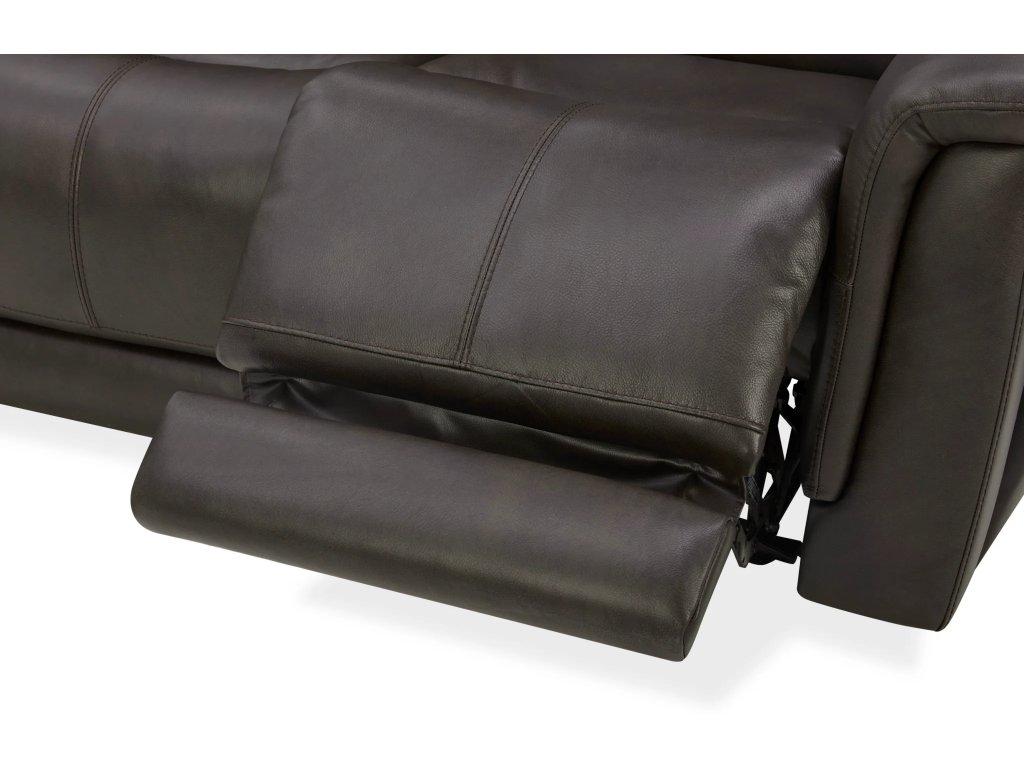 Ranger Leather Power Reclining Sofa with Console, Power Headrest, Lumbar, Heat & Massage - image 8