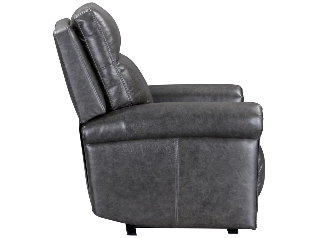 Alexander Leather Power Recliner with Power Headrest & Lumbar - image 3
