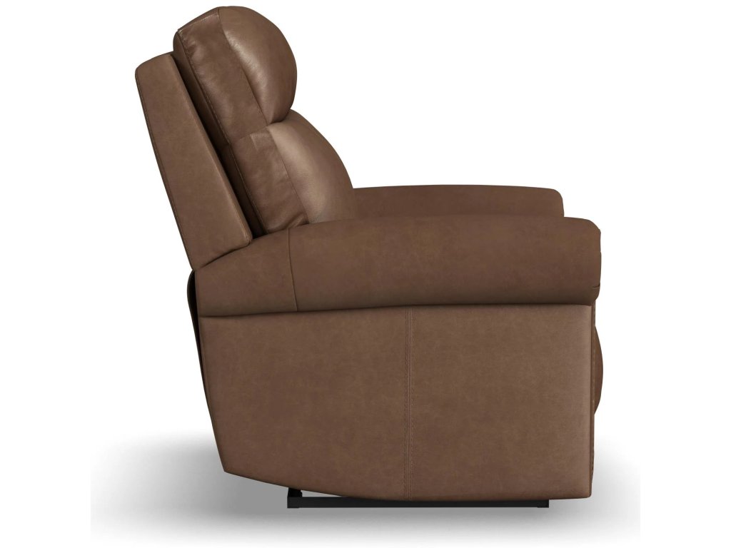 Alexander Leather Power Recliner with Power Headrest & Lumbar - image 3