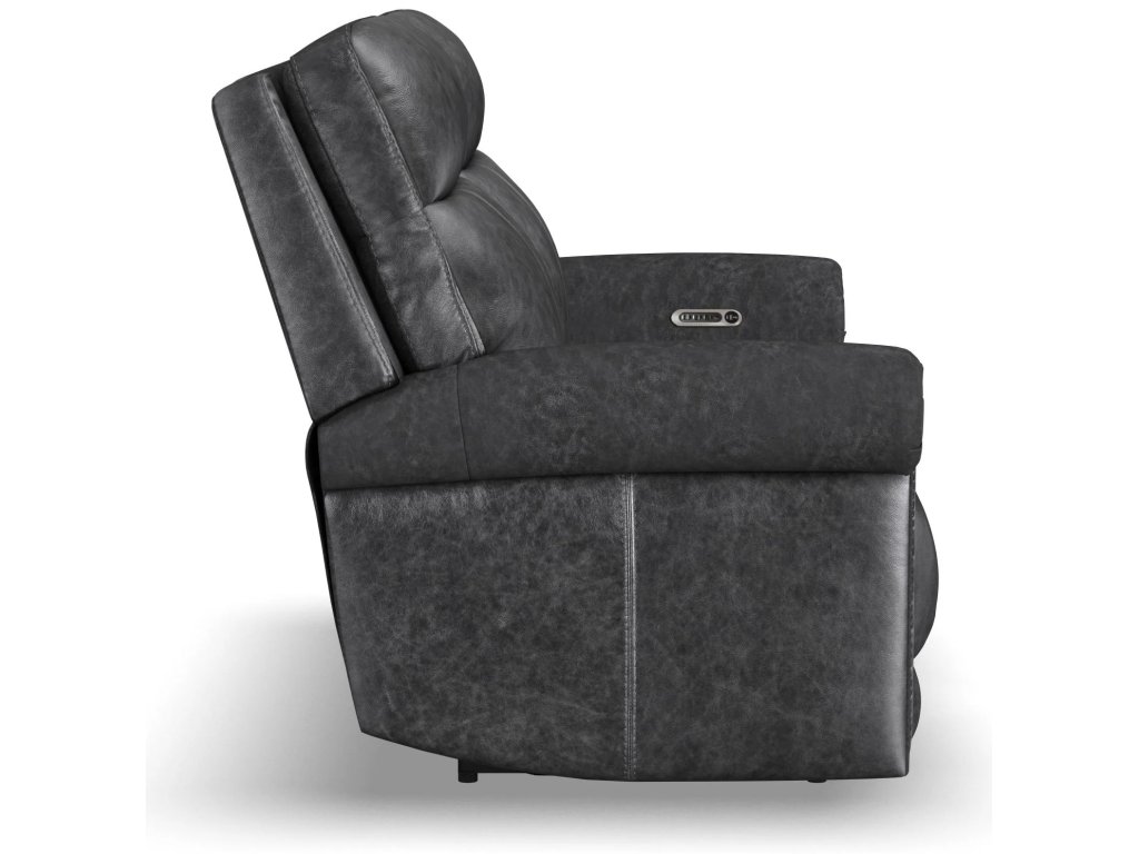 Alexander Leather Power Reclining Loveseat with Power Headrest & Lumbar - image 3