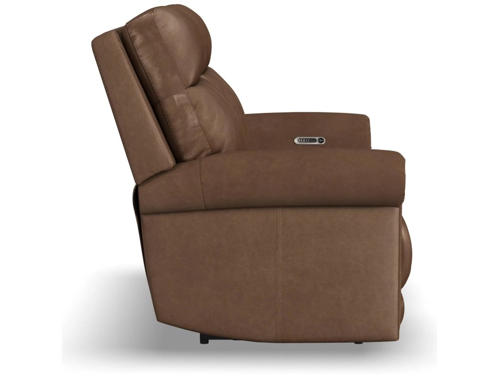 Alexander Leather Power Reclining Loveseat with Power Headrest & Lumbar - image 3