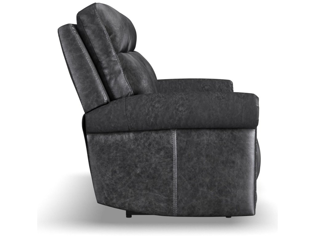 Alexander Leather Power Reclining Loveseat with Console, Power Headrest & Lumbar - image 3