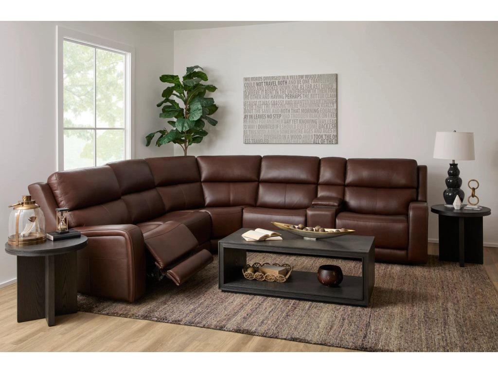 Oasis Leather Sectional - image 1