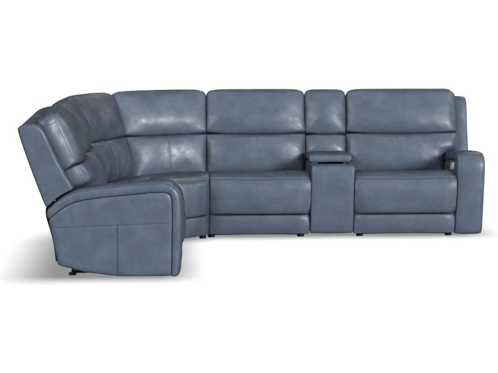 Oasis Leather Sectional - image 2