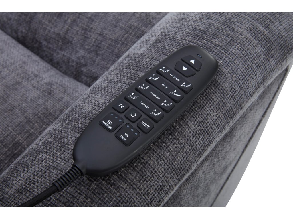 Luma Petite Fabric Petite Power Lift Recliner with Power Headrest, Lumbar, Heat & Massage - image 5