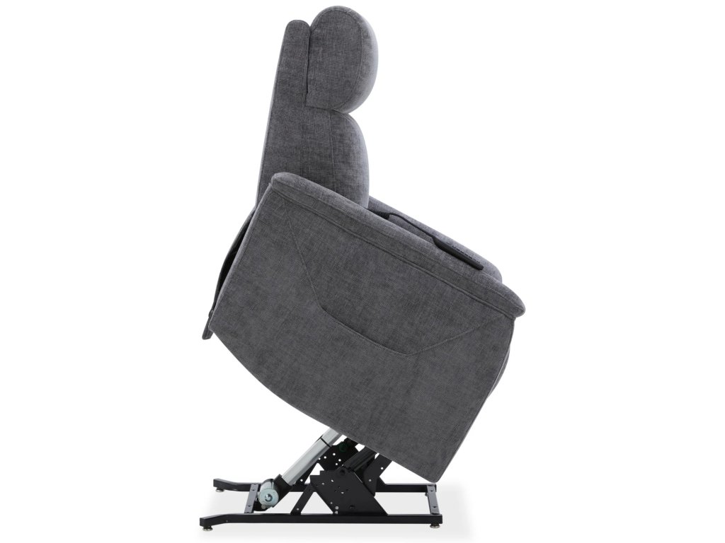 Luma Petite Fabric Petite Power Lift Recliner with Power Headrest, Lumbar, Heat & Massage - image 8