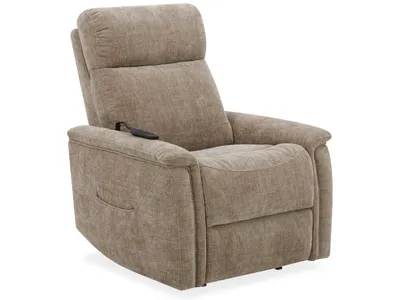 Luma Fabric Power Lift Recliner with Power Headrest, Lumbar, Heat & Massage