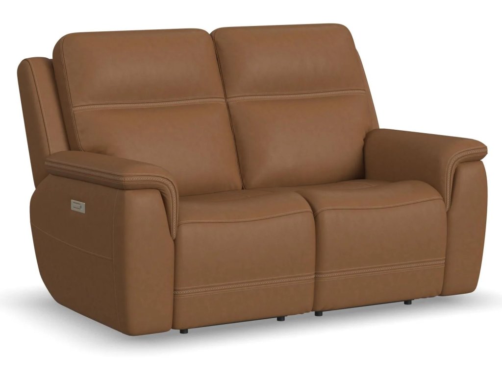 Sawyer Leather Power Reclining Loveseat w/ Pwr Headrests, Lumbar - main image