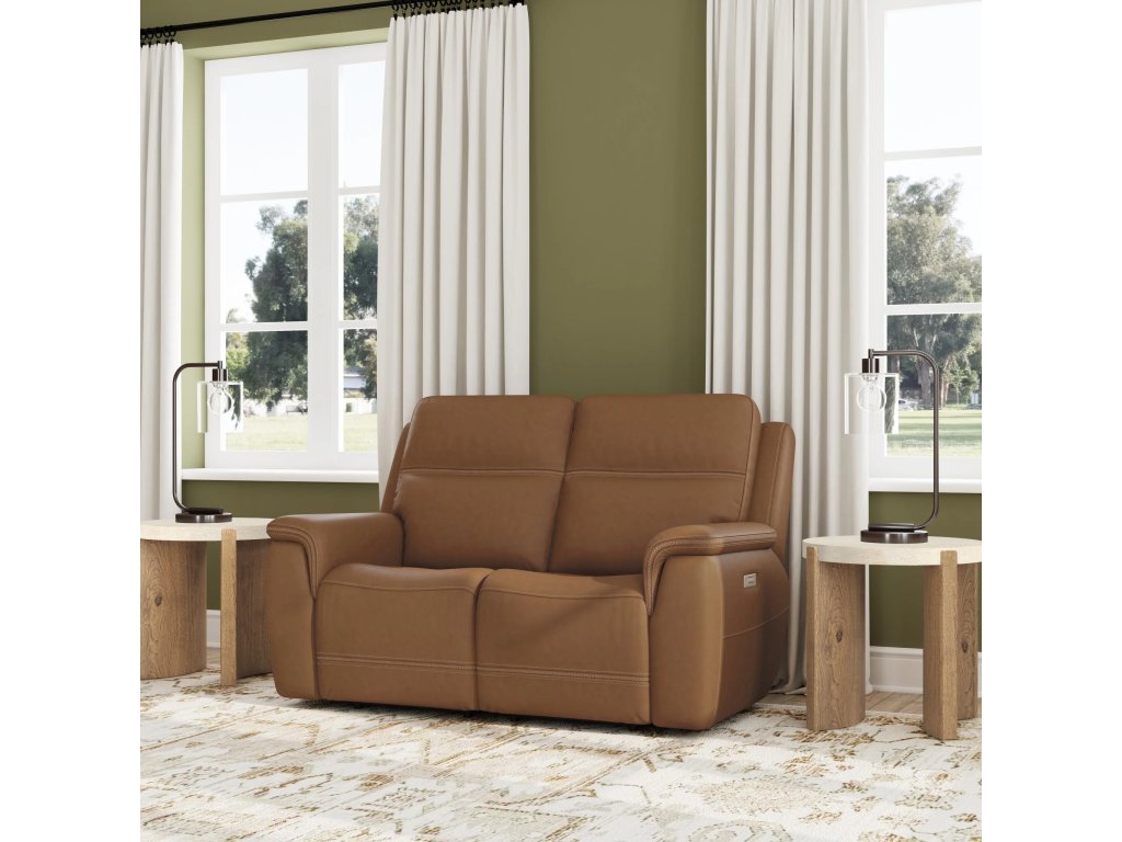 Sawyer Leather Power Reclining Loveseat w/ Pwr Headrests, Lumbar - image 1