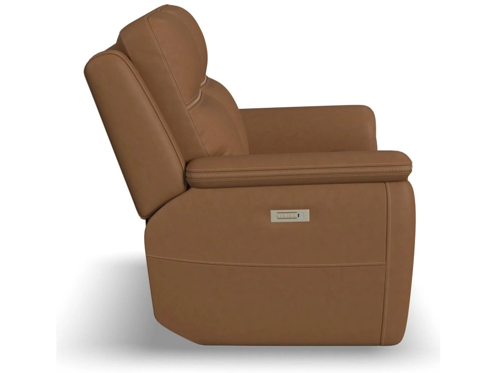 Sawyer Leather Power Reclining Loveseat w/ Pwr Headrests, Lumbar - image 3
