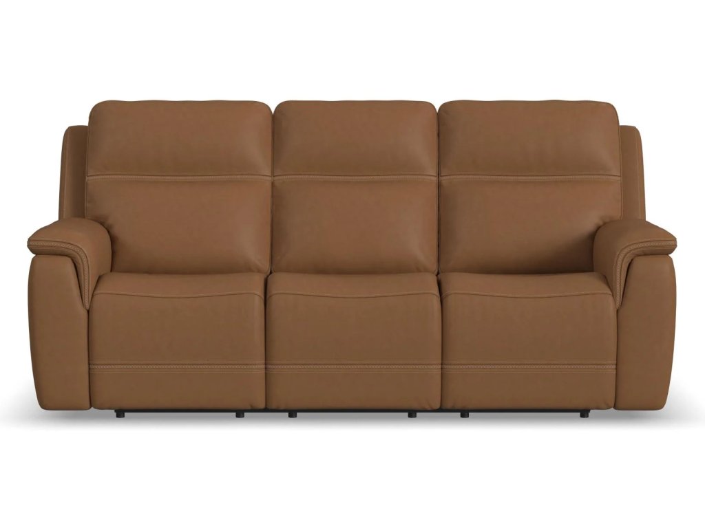 Sawyer Leather Power Reclining Sofa with Power Headrests & Lumbar - image 2