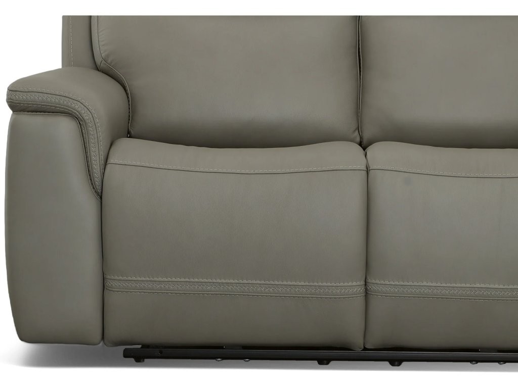 Sawyer Leather Power Reclining Sectional with Power Headrests & Lumbar - image 4