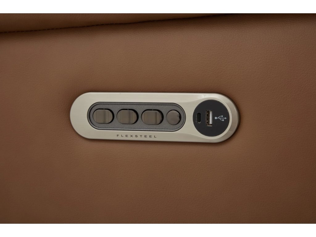 Sawyer Leather Power Reclining Sectional with Power Headrests & Lumbar - image 6