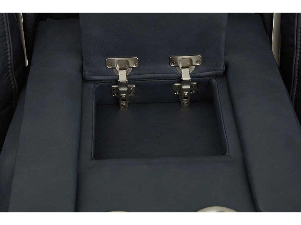 Warren Leather Power Reclining Sofa with Console, Power Headrest & Lumbar - image 11