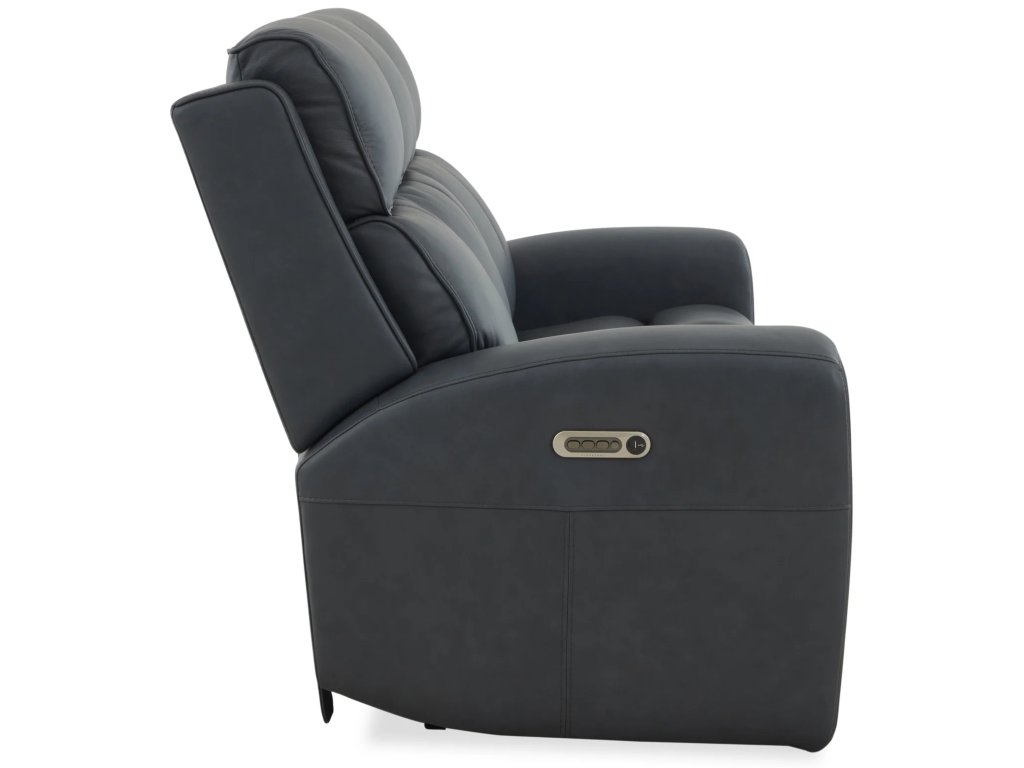 Warren Leather Power Reclining Sofa with Console, Power Headrest & Lumbar - image 3