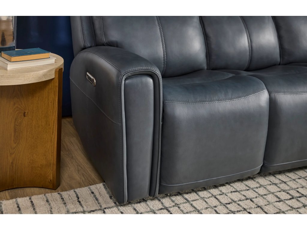 Warren Leather Power Reclining Sofa with Console, Power Headrest & Lumbar - image 5