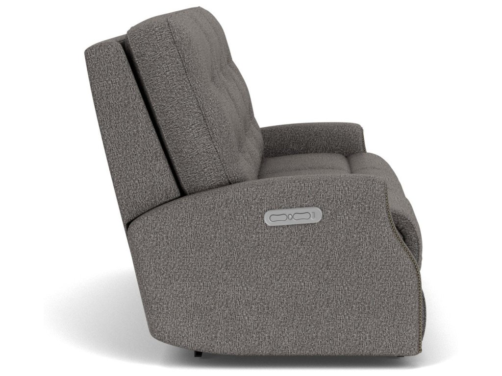 Devon Fabric Power Reclining Sofa with Power Headrests - image 3