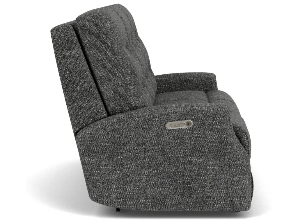 Devon Fabric Power Reclining Sofa with Power Headrests - image 2