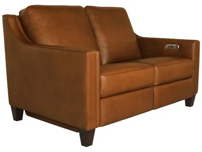 Finley Leather Power Inclining Loveseat