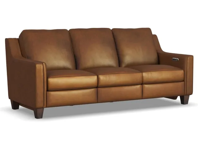 Finley Leather Power Inclining Sofa