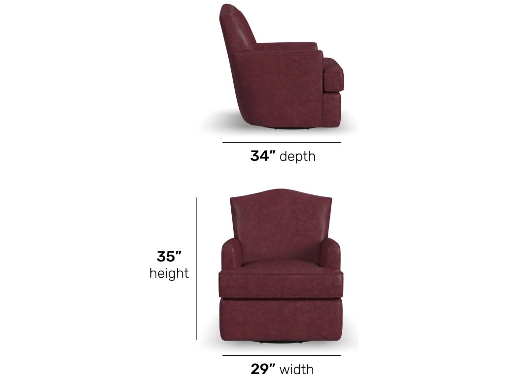 Judge Leather Swivel Chair - image 4