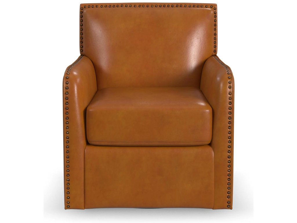 Beckett Leather Swivel Chair - image 2